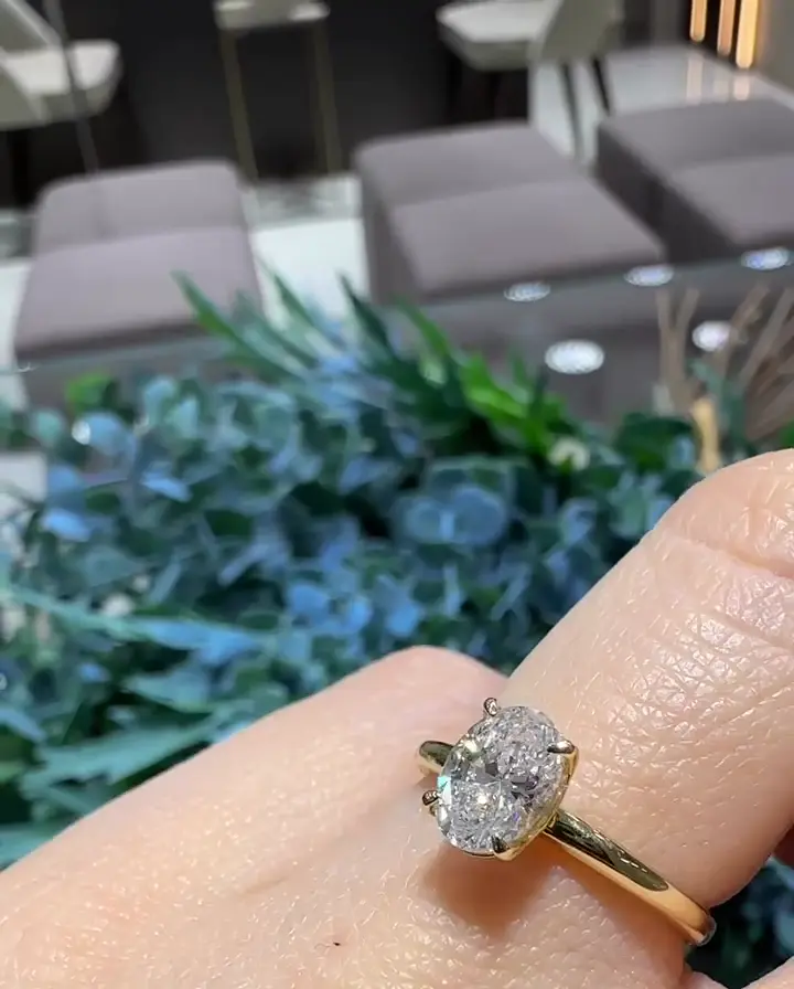 1.00 ct Oval Pırlanta Yüzük, görsel 2
