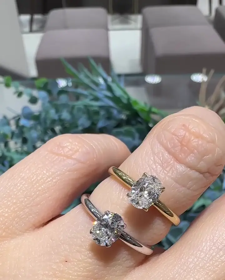 0.70 ct Oval Pırlanta Yüzük, görsel 1