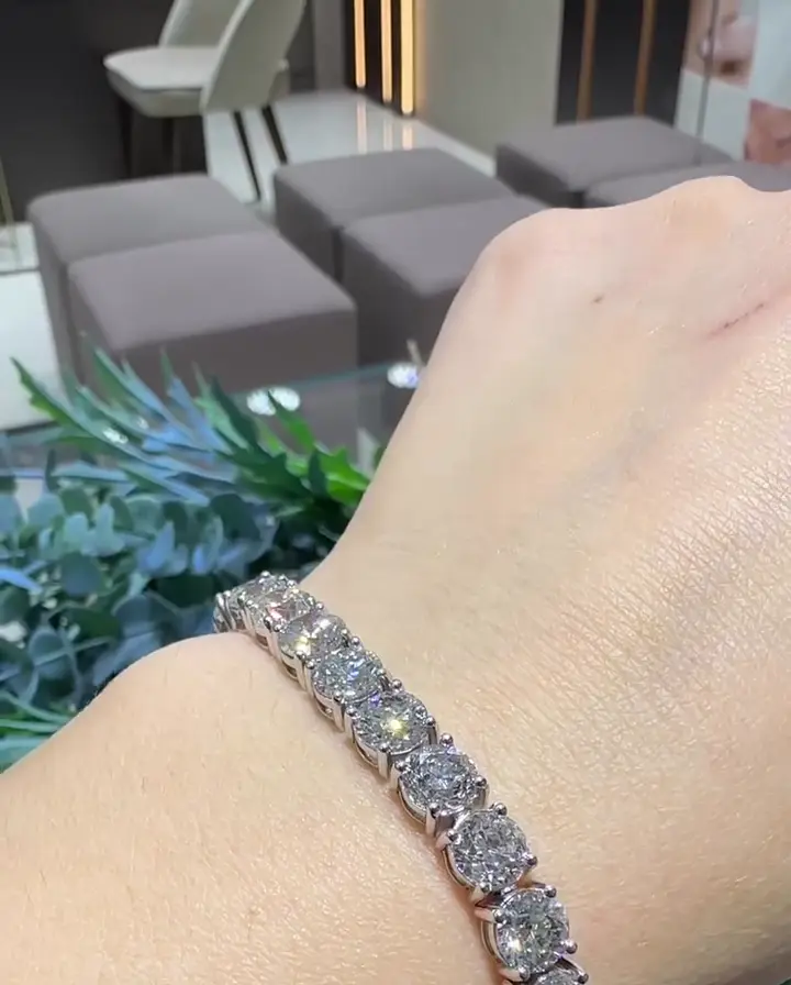 29.17 ct Suyolu Pırlanta Bileklik, görsel 1