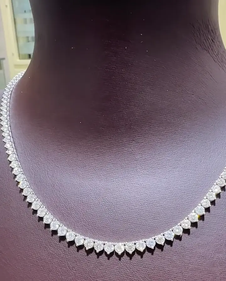 7.11 ct Suyolu Pırlanta Gerdanlık, görsel 1
