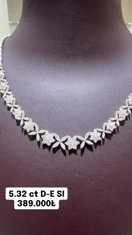 5.32 ct Pırlanta Gerdanlık videosundan kare