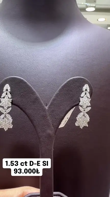1.53 ct Pırlanta Küpe videosundan kare
