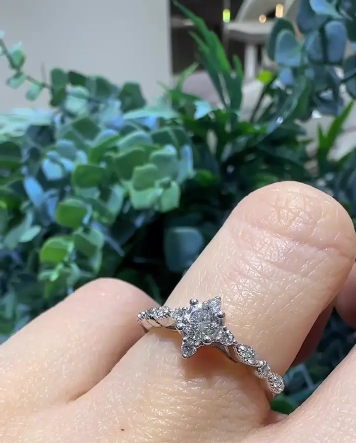 0.30-0.20 ct Lotus Pırlanta Yüzük, görsel 2