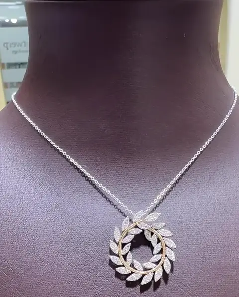 0.87 ct Tasarım Pırlanta Kolye