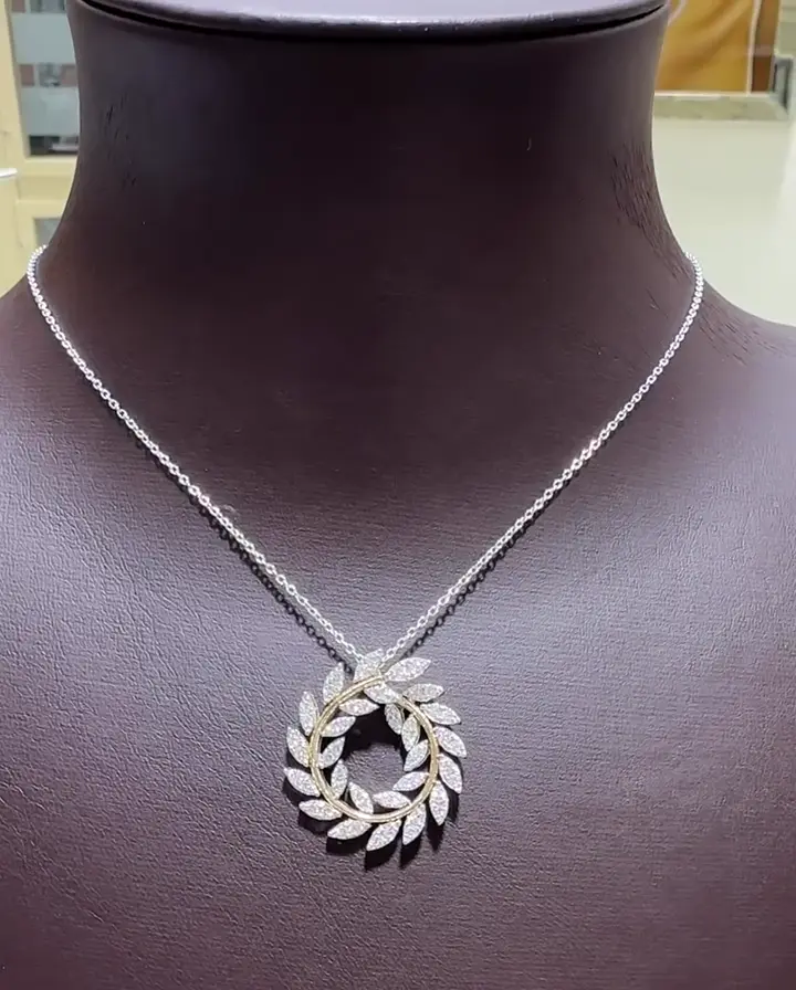 0.87 ct Tasarım Pırlanta Kolye, görsel 1