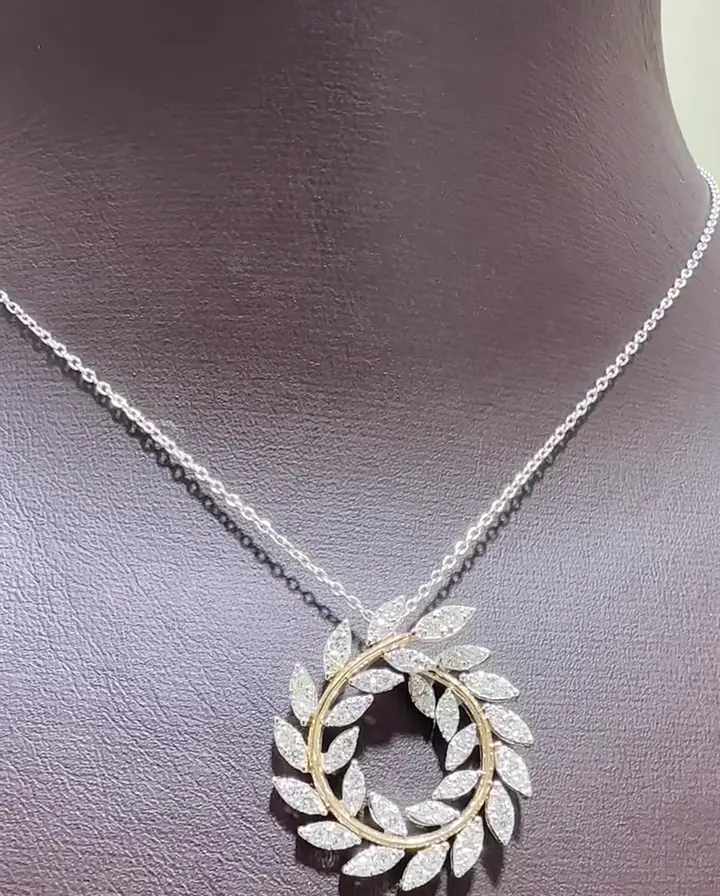 0.87 ct Tasarım Pırlanta Kolye, görsel 3