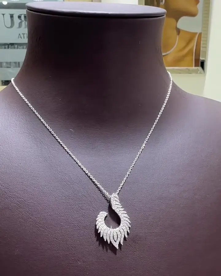1.01 ct Tasarım Pırlanta Kolye, görsel 1