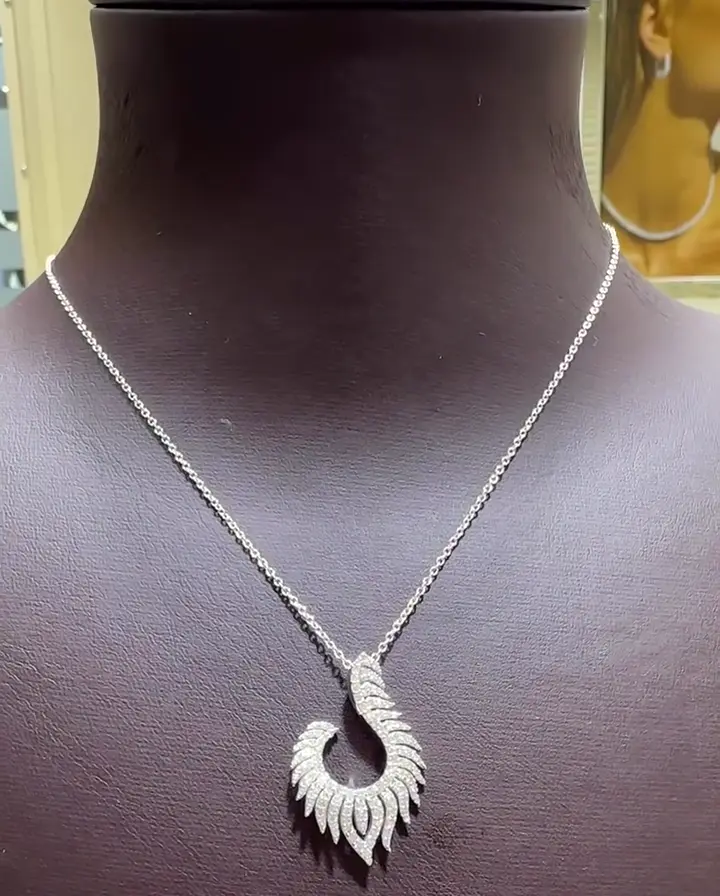 1.01 ct Tasarım Pırlanta Kolye, görsel 3