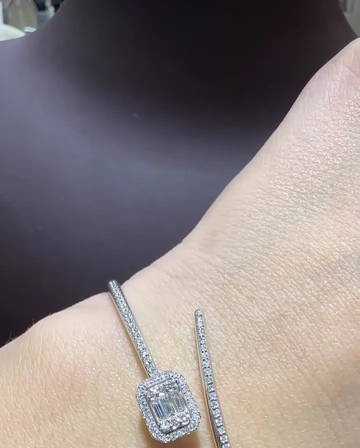 0.23-0.44 ct Baget Pırlanta Bileklik, görsel 1