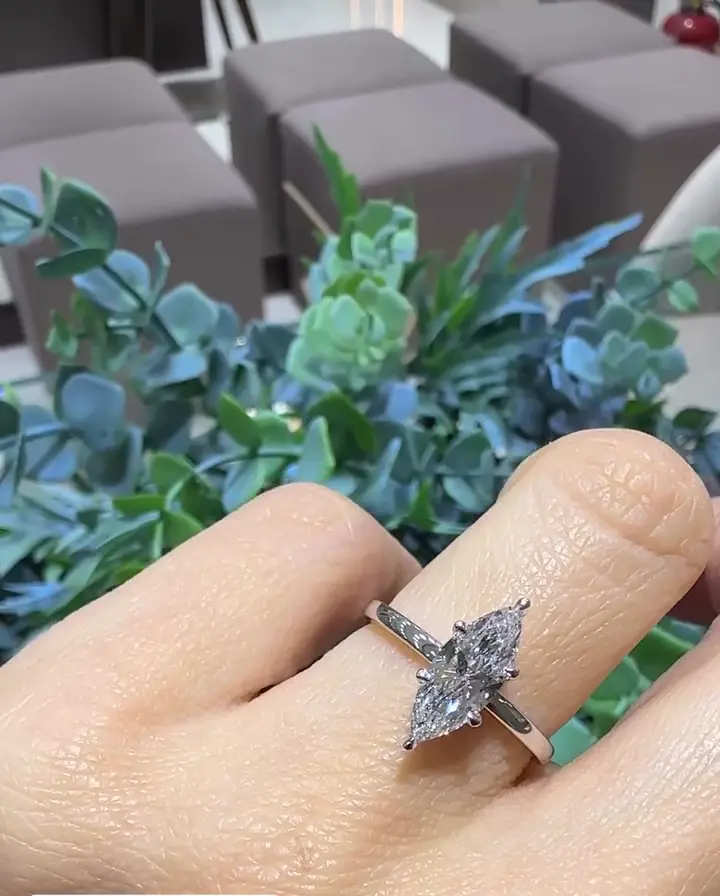 1.21 ct Markiz Pırlanta Yüzük, görsel 2