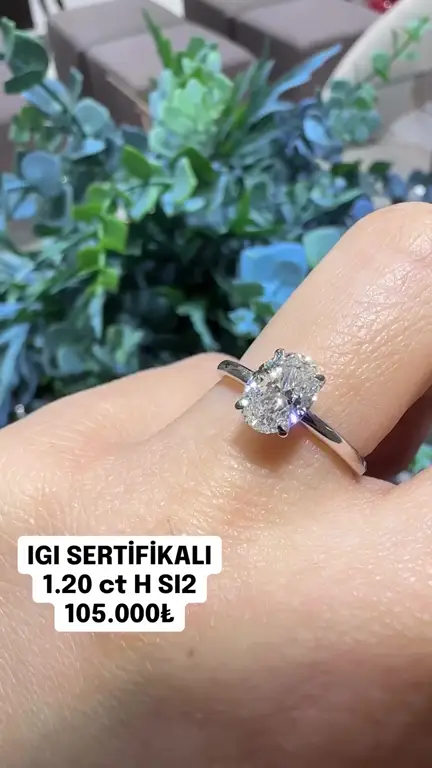1.20 ct Tektaş Pırlanta Yüzük videosundan kare