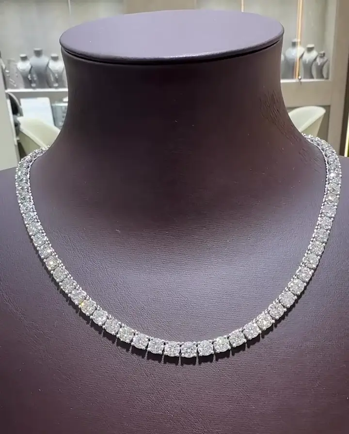 42.07 ct Suyolu Pırlanta Gerdanlık, görsel 3